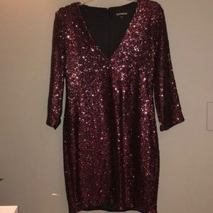 **BEAUTIFUL** Express Sequin Holiday Dress